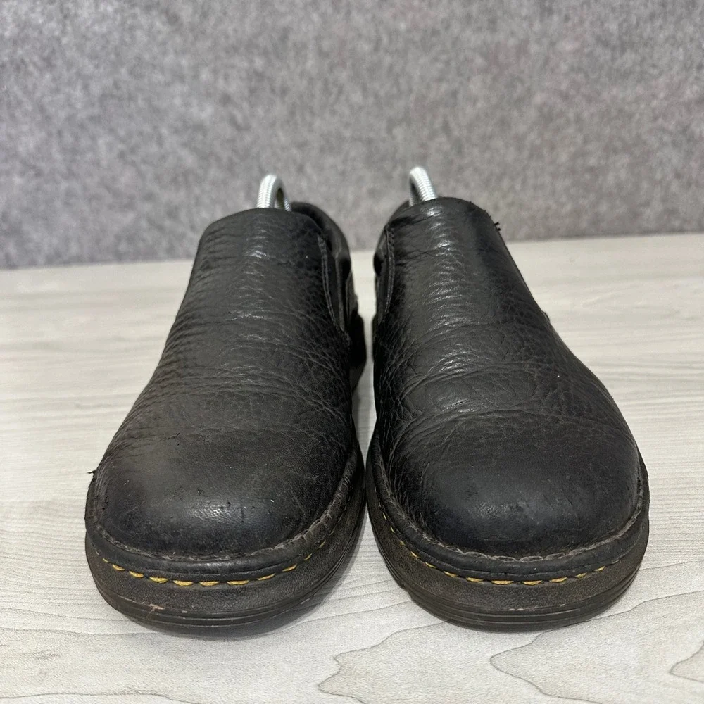 Dr. Martens Boyle Slip-On Loafers Mens Size 9 Black Leather Casual Comfort Shoes